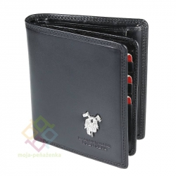 Harvey Miller pánska kožená peňaženka, čierna (3820-PL03)