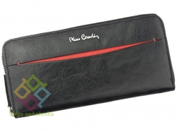 Pierre Cardin dámska kožená peňaženka, čierna-červená (TILAK17_8822)