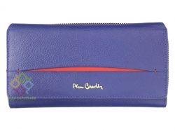 Pierre Cardin dámska kožená peňaženka, modrá-červená (TILAK18_9522)