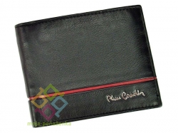 Pierre Cardin pánska kožená peňaženka, čierna-červená (TILAK15_325)