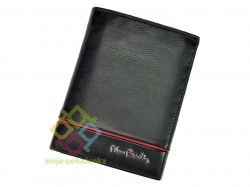 Pierre Cardin pánska kožená peňaženka, čierna-červená (TILAK15_326)
