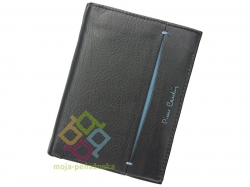 Pierre Cardin pánska kožená peňaženka, čierna-modrá (TILAK07_331)
