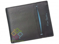 Pierre Cardin pánska kožená peňaženka, čierna-modrá (TILAK07_8824)