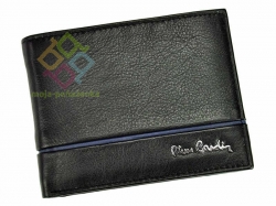 Pierre Cardin pánska kožená peňaženka, čierna-modrá (TILAK15_8805)