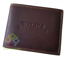 Wild's pánska kožená peňaženka, hnedá (OP091)