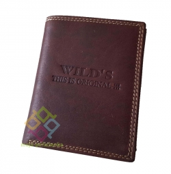 Wild's pánska kožená peňaženka, hnedá (OP35)