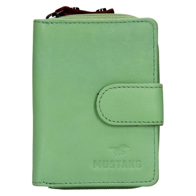 Dámska kožená peňaženka Mustang, zelená 06.104267