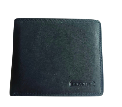 Franko pánska kožená peňaženka, čierna (1549)