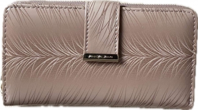 Jennifer Jones dámska kožená peňaženka, bledo hneda-lesklá(5280-11)