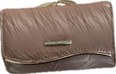 Jennifer Jones dámska kožená peňaženka, bledo hneda-lesklá(5245-11)