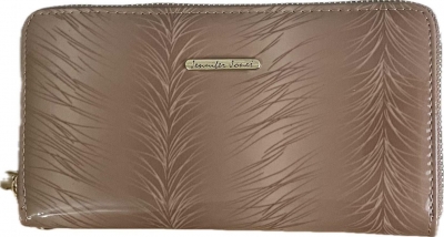 Jennifer Jones dámska kožená peňaženka, bledo hneda-lesklá(5295-11)