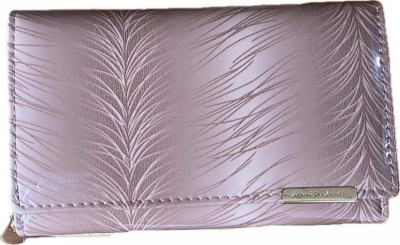 Jennifer Jones dámska kožená peňaženka, bledo hneda-lesklá(5261-11)