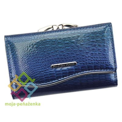 Jennifer Jones dámska kožená peňaženka, modrá (5245-2)