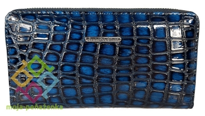 Jennifer Jones dámska kožená peňaženka, modrá (5295-8)