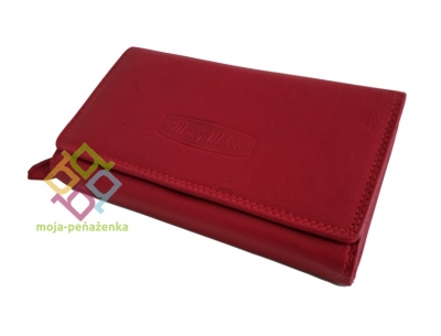 Money Maker dámska kožená peňaženka, červená (12137B)