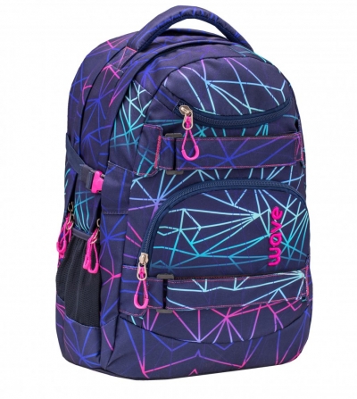 Školský batoh Belmil Wave 338-72 Infinity Stripes Purple