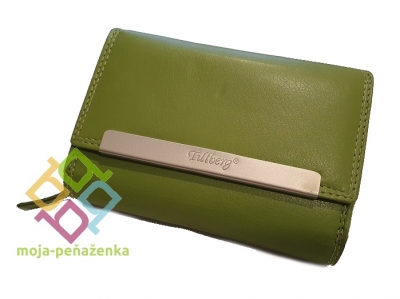 Tillberg dámska kožená peňaženka, zelená (4002)