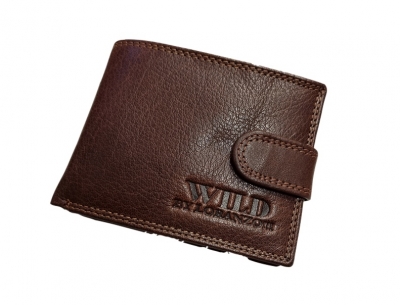 Wild by Loranzo pánska kožená peňaženka, hnedá (395)