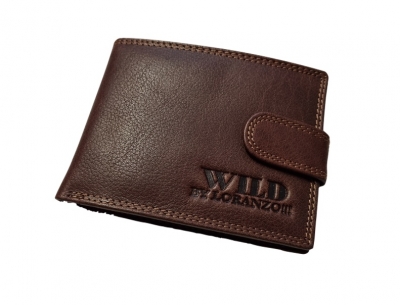Wild by Loranzo pánska kožená peňaženka, hnedá (396)
