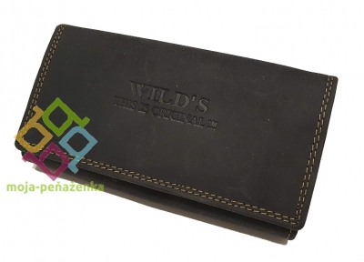 Wild's dámska kožená peňaženka, čierna (W-22)
